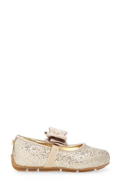 Shop Michael Michael Kors Kids' Rover Day Mary Jane Flat In Sand Gold