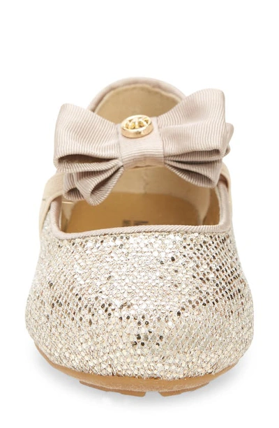 Shop Michael Michael Kors Kids' Rover Day Mary Jane Flat In Sand Gold