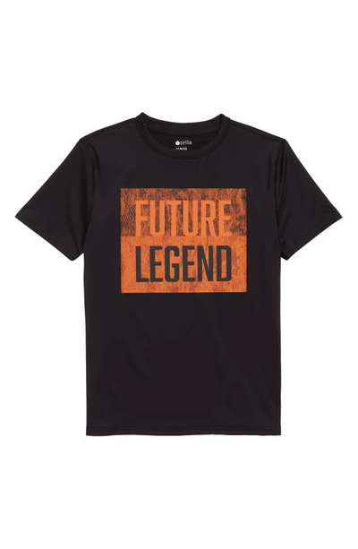 Shop Zella Kids' Future Legend Graphic Tee In Rust Route Future Legend