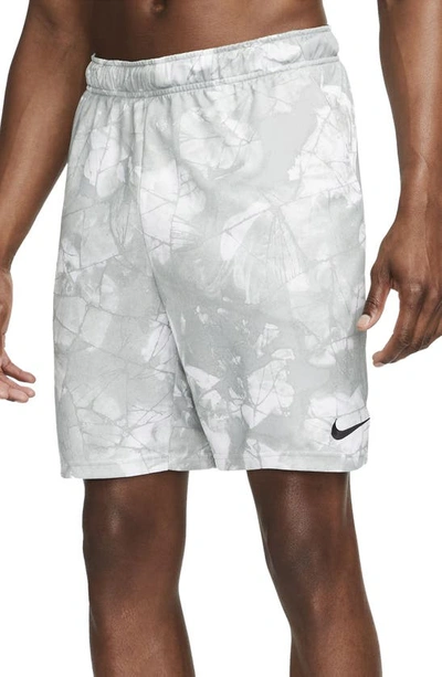 Shop Nike Dri-fit Shorts In Light Smoke Grey/ Black