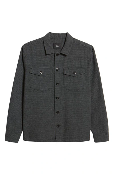 Shop Rails Kerouac Classic Fit Check Cotton Twill Button-up Shirt In Charcoal Black Houndstooth