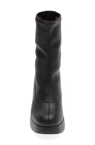 Wonders Platform Stretch Bootie In Black