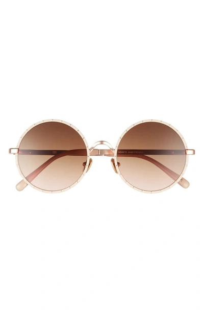 Shop Frye 53mm Gradient Round Sunglasses In Rose Gold