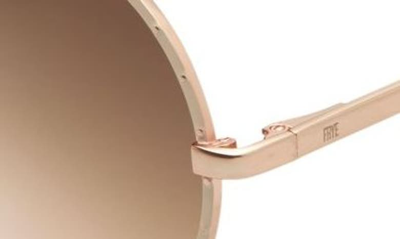 Shop Frye 53mm Gradient Round Sunglasses In Rose Gold
