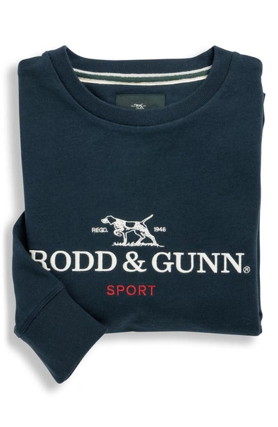 Rodd & Gunn Grenada North Cotton Crewneck Sweatshirt In Midnight