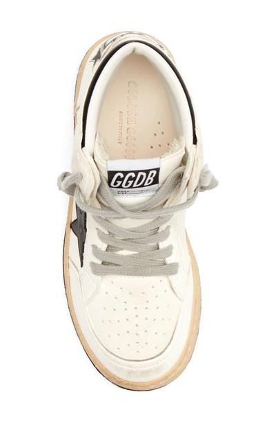 Shop Golden Goose Kids' Sky-star High Top Sneaker In White/ Black