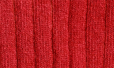 Stems Lux Cashmere Wool Crew Socks In Red