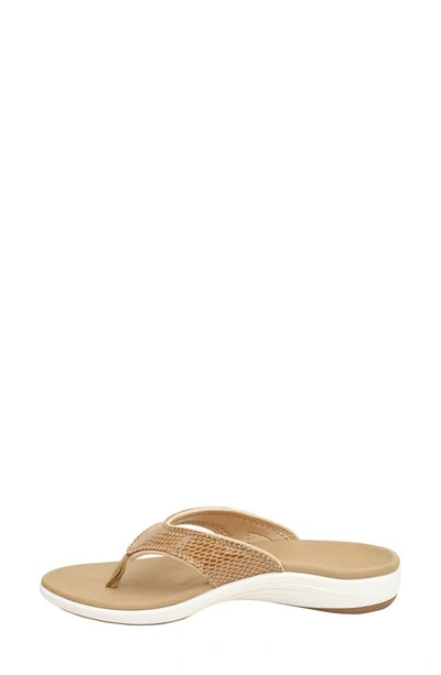 Revitalign Yumi Gecko Orthotic Flip Flop In Tan | ModeSens