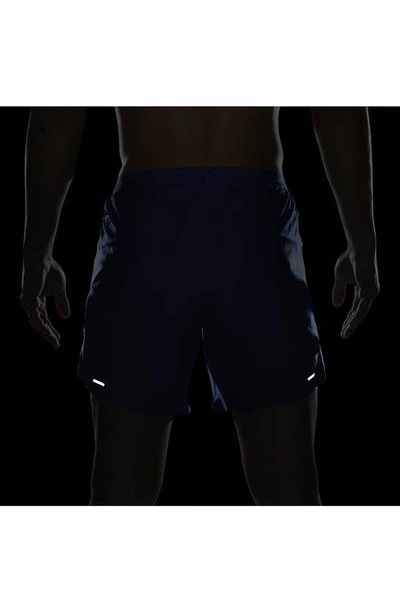 Shop Nike Dri-fit Stride 7-inch Brief-lined Running Shorts In Game Royal/ Black
