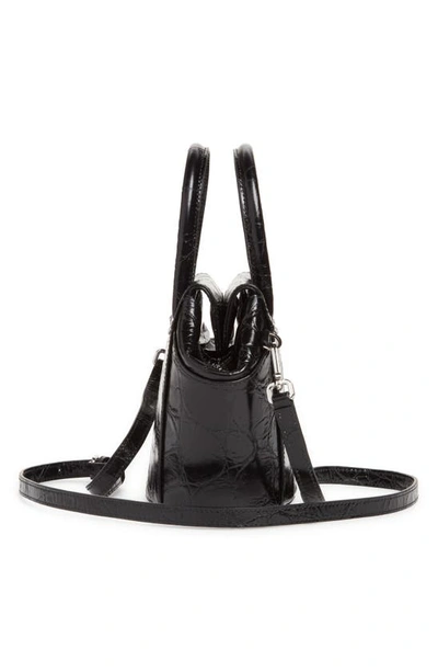 Shop Gu-de Bari Leather Top Handle Bag In Black