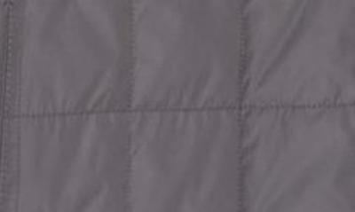 Shop Thom Browne 4-bar Quilted Down Shirt Jacket In Medium Grey