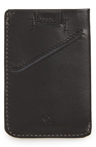 Shop Bellroy Card Sleeve Wallet In Obsidian
