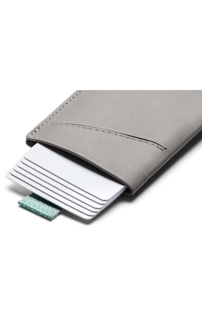 Shop Bellroy Card Sleeve Wallet In Grey Lagoon