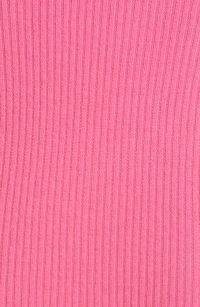 Shop Lapointe Cashmere Rib Tube Midi Dress In Magenta