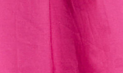 English Factory Mixed Media Henley Minidress In Berry