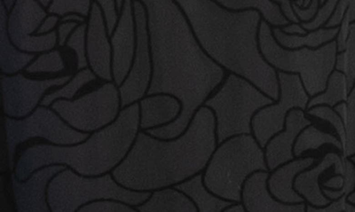 Kiyonna Francesca Mesh Cocktail Dress In Midnight Rose Garden