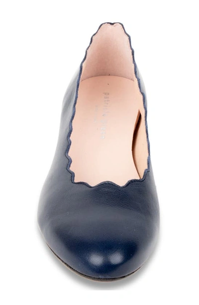 Patricia Green Palm Beach Scalloped Ballet Flat In Navy