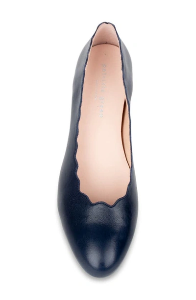 Patricia Green Palm Beach Scalloped Ballet Flat In Navy