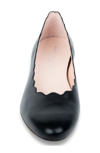 Shop Patricia Green Palm Beach Scalloped Ballet Flat In Black