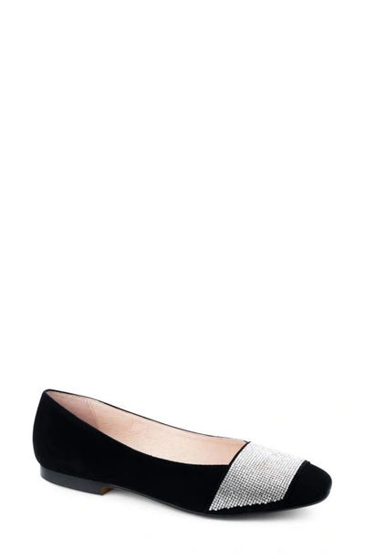 Shop Patricia Green Milan Embellished Ballet Flat In Black