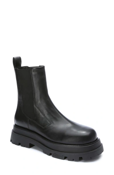 Shop Ash Elite Platform Chelsea Boot In Black