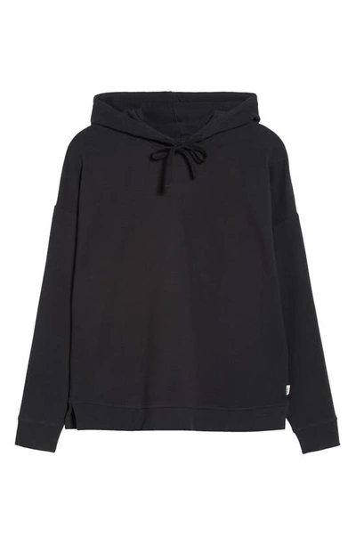 Shop Ugg Kyree Micro French Terry Hoodie Sweatshirt In Black