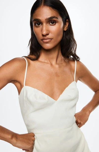 bundt ~ side fællesskab Mango Pleated Linen-blend Dress White | ModeSens