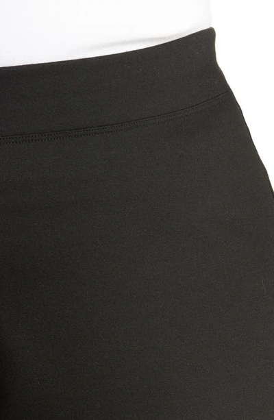 Eileen Fisher Petite Washable Stretch Crepe Slim Ankle Pants In Black
