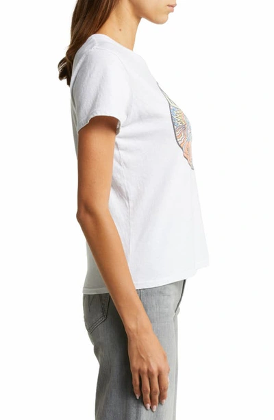 Shop Mother The Lil Goodie Goodie Cotton Graphic Tee In Flower Power