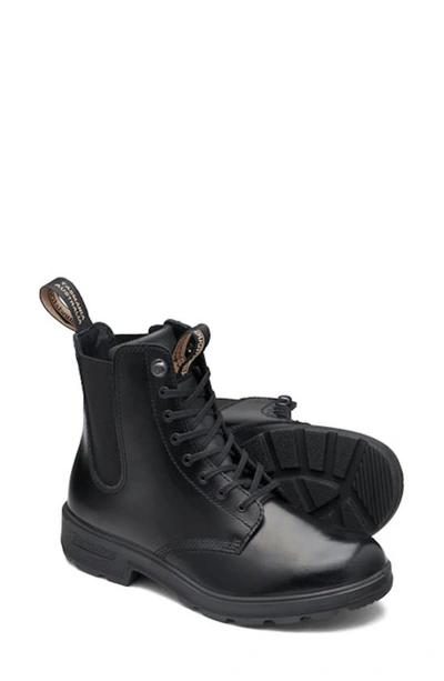 Shop Blundstone Footwear Water Resistant Combat Boot In Black Brush