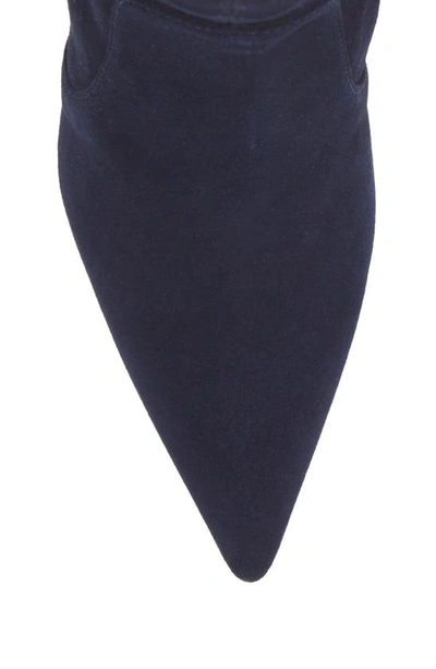Stuart Weitzman Stuart 75 Sock Bootie In Nice Blue