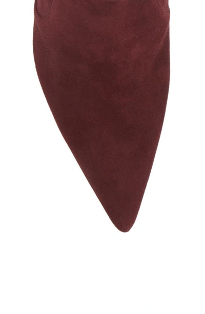 Stuart Weitzman Stuart 75 Sock Bootie In Cabernet