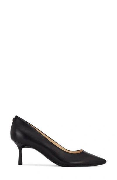 Nine West Kuna 9x9 Pointed Toe Pump In Black Leather