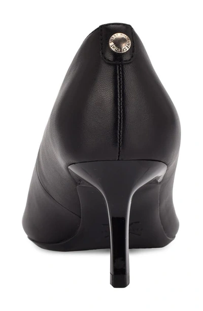 Nine West Kuna 9x9 Pointed Toe Pump In Black Leather