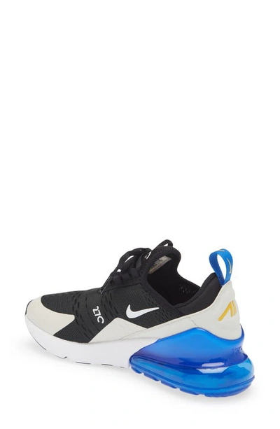 Shop Nike Kids' Air Max 270 Sneaker In Black/ White/ Game Royal