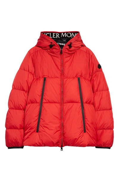 Shop Moncler Montcla Water Repellent Down Jacket In Red