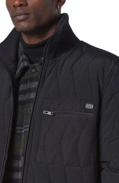 Shop Andrew Marc Floyd Water Resistant Jacket In Black
