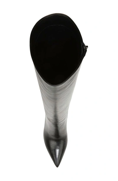 Veronica Beard Lisa Knee High Boot In Black Leather