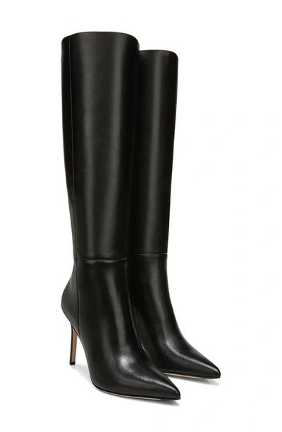 Veronica Beard Lisa Knee High Boot In Black Leather