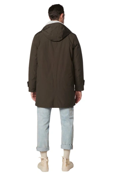 Shop Andrew Marc Tucker Water Resistant Hooded Parka In Loden