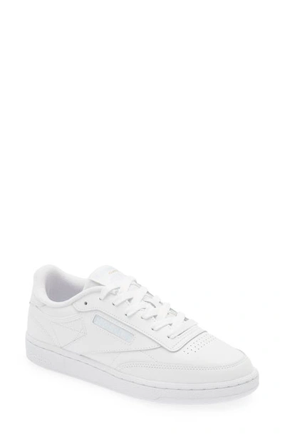 Shop Reebok Club C 85 Sneaker In White/white/glass Blue