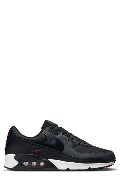 Shop Nike Air Max 90 Sport Slide In Anthracite/ Black/ Team Red