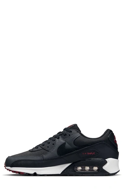 Shop Nike Air Max 90 Sport Slide In Anthracite/ Black/ Team Red
