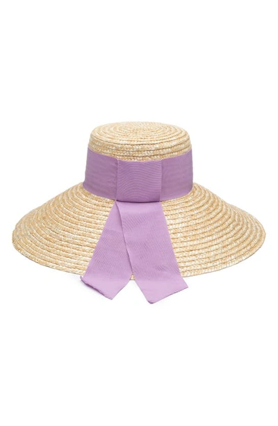 Shop Eugenia Kim Mirabel Straw Hat In Lilac