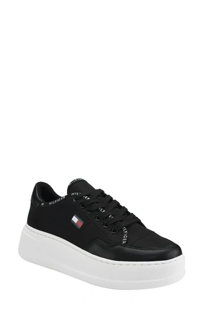 Shop Tommy Hilfiger Grazie Platform Sneaker In Black