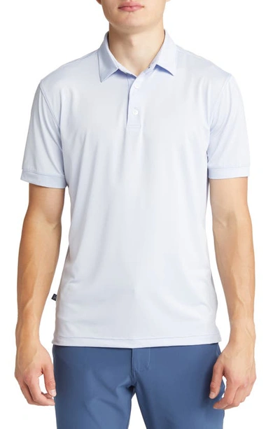 Shop Mizzen + Main Versa Solid Performance Golf Polo In Light Blue Solid