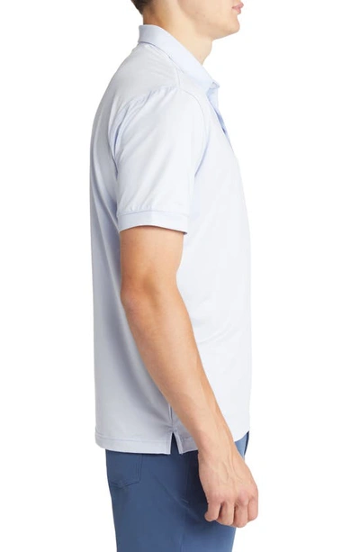 Shop Mizzen + Main Versa Solid Performance Golf Polo In Light Blue Solid