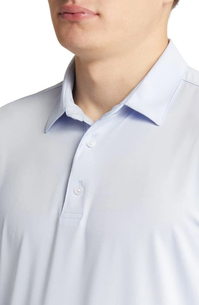 Shop Mizzen + Main Versa Solid Performance Golf Polo In Light Blue Solid