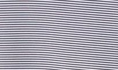 Mizzen + Main Versa Stripe Performance Golf Polo In Navy Light Blue Stripe