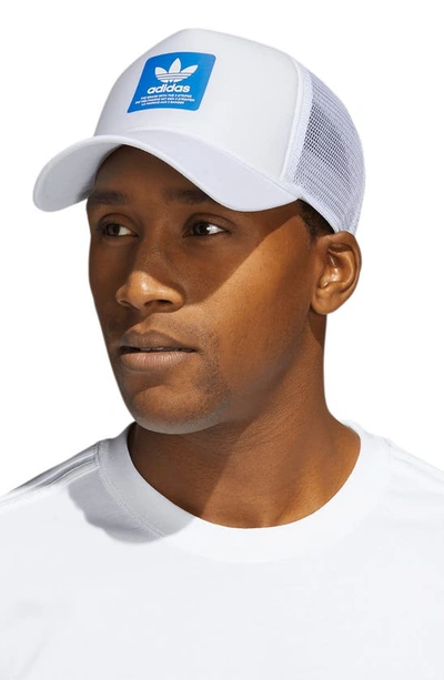 Adidas Originals Icon 2.0 Trucker Cap In White | ModeSens